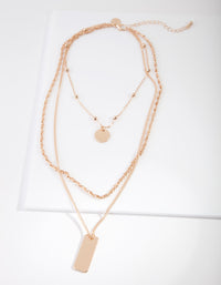 Gold Mixed Chain Choker - link has visual effect only