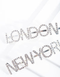 Diamante London New York Hair Pin Pack - link has visual effect only