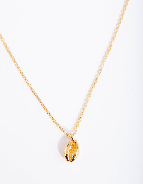 Gold Plated Sterling Silver Shell Necklace