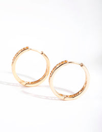 Gold Roman Numeral Hoop Earrings - link has visual effect only