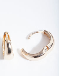 Gold Chunky Mini Huggie Earrings - link has visual effect only
