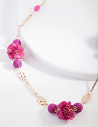 Red Sequin Bead Necklace - link has visual effect only