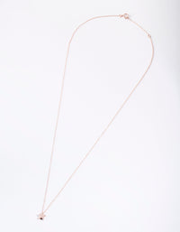Rose Gold Plated Sterling Silver Solid Star Necklace - link has visual effect only