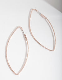 Rose Gold Textured Geometric Earrings - link has visual effect only