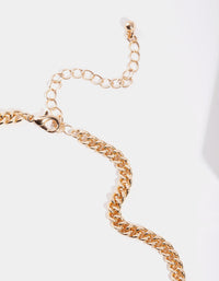 Gold Chain Circle Ball Necklace - link has visual effect only