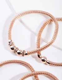 Rose Gold Mesh Bracelet 4-Pack - link has visual effect only