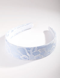 Blue Lace Overlay Headband - link has visual effect only