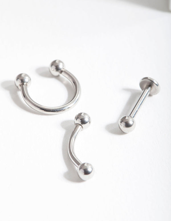 Surgical Steel Mixed Piercing Pack
