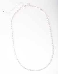 Silver Twisted Chain Necklace - link has visual effect only