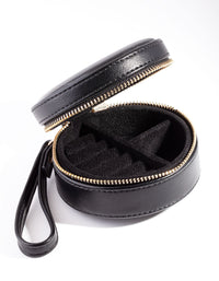 Black Round Jewellery Box - link has visual effect only