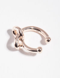 Rose Gold Knot Ear Cuff - link has visual effect only