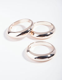 Rose Gold Rounded Ring Pack - link has visual effect only