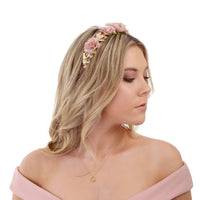 Pink Rose Headband - link has visual effect only