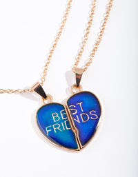 Kids Mood Heart BFF Necklace Pack - link has visual effect only