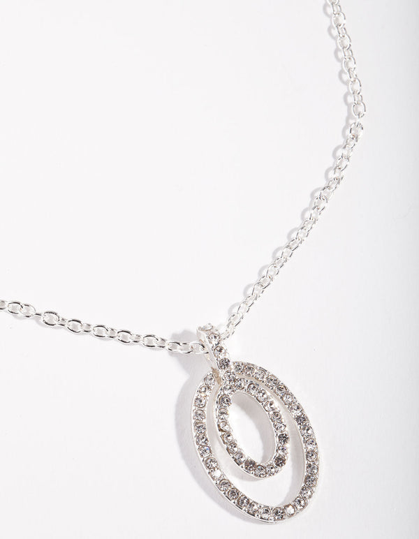 Silver Double Detail Necklace Pack
