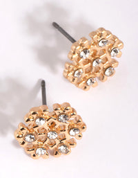 Gold Snowflake Stud Earrings - link has visual effect only