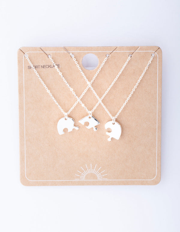 Silver Puzzle Necklace Pack