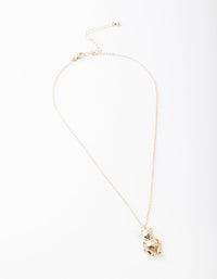 Gold Teddy Bear Necklace - link has visual effect only