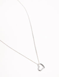 Kids Sterling Silver Cutout Heart 30cm Necklace - link has visual effect only