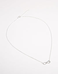 Kids Sterling Silver Infinity 30cm Necklace - link has visual effect only