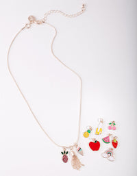 Kids Rose Gold Make Your Own Fruit Necklace Giftbox - link has visual effect only