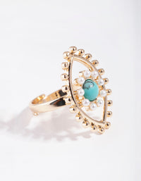 Gold Evil Eye Ring - link has visual effect only