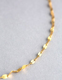 9ct Gold Forzantina Chain Necklace - link has visual effect only