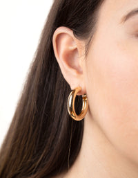 Gold Black Hoop Pack Earring - link has visual effect only