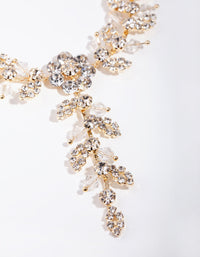 Gold Flower Diamante & Bead Drape - link has visual effect only