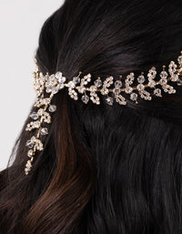 Gold Flower Diamante & Bead Drape - link has visual effect only