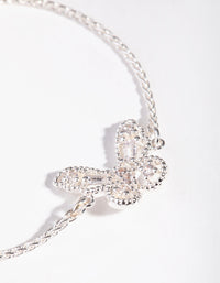 Silver Butterfly Bracelet - link has visual effect only