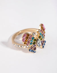 Vintage Gold Butterfly Ring - link has visual effect only