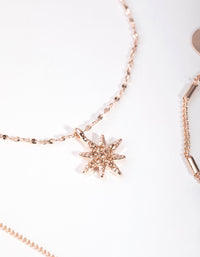Rose Gold Star & Moon Bracelet & Anklet Pack - link has visual effect only