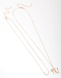 Rose Gold Plated Butterfly Necklace - link has visual effect only