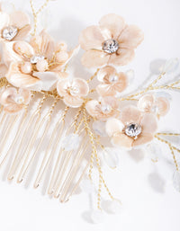 Gold Wire Flower Comb - link has visual effect only