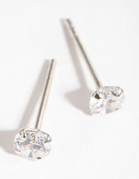 Sterling Silver 0.25ct Cubic Zirconia Stud Earrings - link has visual effect only