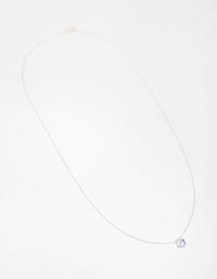 Sterling Silver 1ct Cubic Zirconia Round Necklace - link has visual effect only
