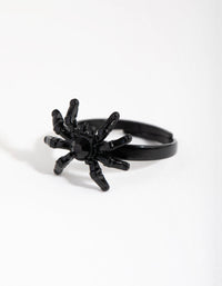 Matte Black Spider Ring - link has visual effect only