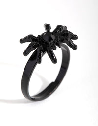 Matte Black Spider Ring - link has visual effect only