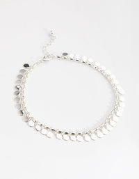 Silver Jingle Circle Disc Anklet - link has visual effect only