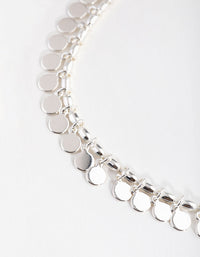 Silver Jingle Circle Disc Anklet - link has visual effect only