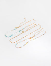 Gold Bead & Pearl Choker Pack - link has visual effect only