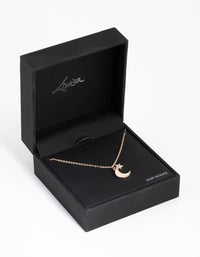 Rose Gold Moon & Star Necklace - link has visual effect only