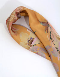 Yellow Floral Bandana Hair Scarf - link has visual effect only