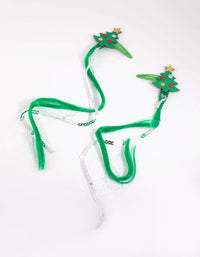 Kids Festive Faux Hair Tree Snap Clip - link has visual effect only
