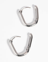 Silver Huggie Hoop Earrings - link has visual effect only