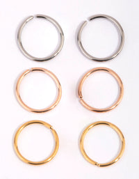 Titanium Nose Ring 6-Pack - link has visual effect only