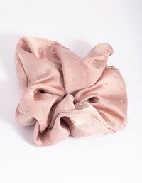 Blush Diamante Scrunchie - link has visual effect only