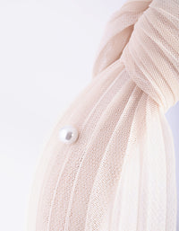 Cream Pearl Knot Headband - link has visual effect only