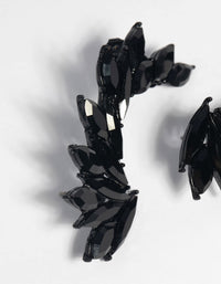 Matte Black Marquise Cuff Earrings - link has visual effect only